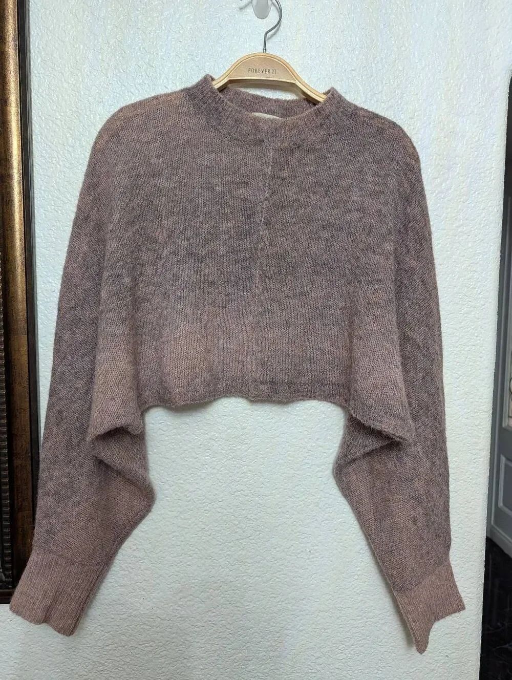 Wilfred free cropped fuzzy sweater XS